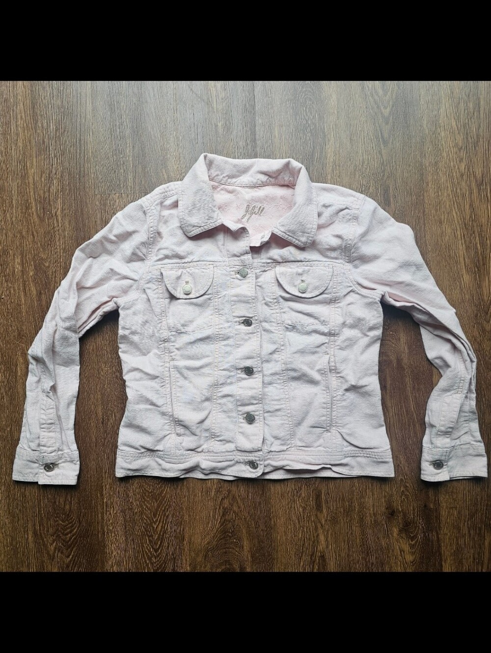 J. JILL COTTON LINEN LONG SLEEVE BLAZER JACKET SIZE S DUSTY PINK Has some sligh